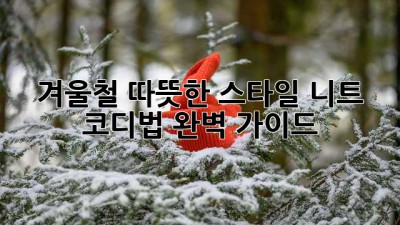 겨울철 따뜻한 스타일, 니트 코디법 완벽 가이드